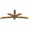 Ekena Millwork Davenport Timber Gable Bracket, Western Red Cedar, 60"W x 25"H x 1 1/2"D x 3 1/2"F, 10/12 Pitch GBW060X25X0204DAV00SWR - alternate 3
